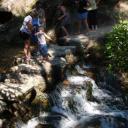 De tuinen achter het museum in Saint Ferréol zijn een geliefd uitje