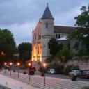 Het kasteel in Ventenac-en-Minervois bij avond